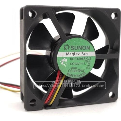 New original 6020 KDE1206PKV2 12V 1.1W 6CM projector inverter ultra quiet fan