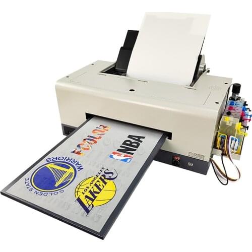 Promotion A3 DTF Heat Transfer Printer L1800 For Hot Stamping Printing PET Vinyl Film For Cotton T-shirt With RIP Software