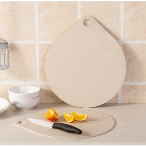Wheat Fiber Dripping Kitchen Fruit Vegetable Chopping Board Daily Circular Household Cutting Board Kitchen Tool Accessories