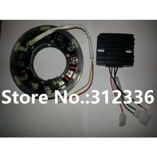 Free shipping generator spare parts Charge Regulator and generator together sell 178F 186F 186FA suit for kipor Kama