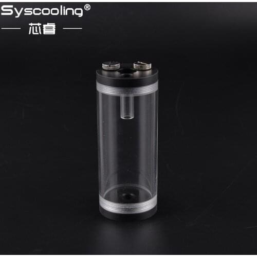 Syscooling Water Tank Transparent Cylindrical Acrylic 130mm ART11 & ART16 for liquid cooling system