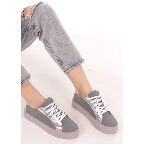Mayra Gray Suede Sneaker