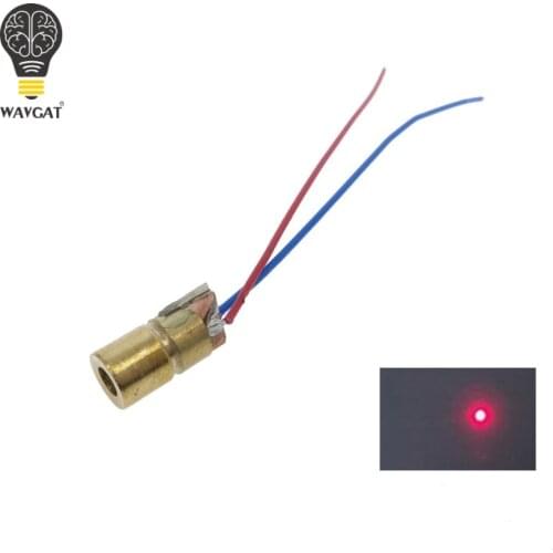 SUQ 5V 650nm 5mW Adjustable Laser Dot Diode Module Red Sight Copper Head Mini Laser Pointer