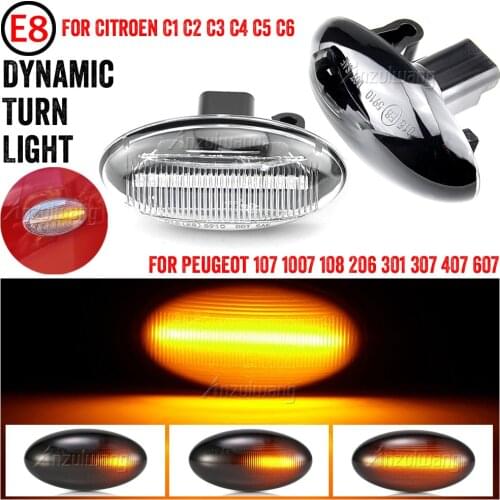 LED Side Marker Light Repeater Lamp For Peugeot 206 207 307 407 Partner Citroen Expert Citroen Berlingo Xsara Elysee Jumpy C3 C5