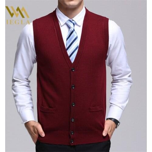 Sweaters Men Spring Autumn Male Sleeveless Cardigan Male Jacket Casual Knitted Plus Size Woolen Sweater Mens Clothing