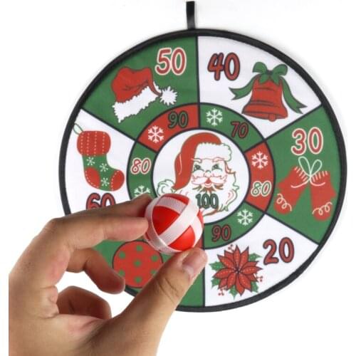 1set Christmas ball throw game Christmas decorations for home new year gift navidad game natal casting Throwing game Noel