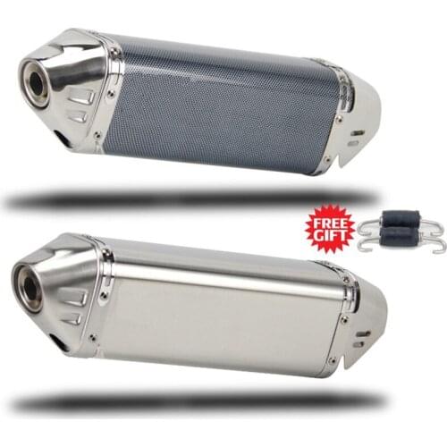 38-51mm Universal Motorcycle Exhaust Muffler DB Killer Escape Moto for Honda CBR500R CBR1000 MT07 zx6r Z900 Ninja250 R6 Tmax530