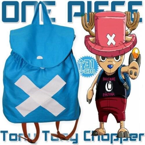 Anime One Piece Tony Chopper Cosplay Backpack School Shoulder Student Bag Laptop Costume Handbag Bags
