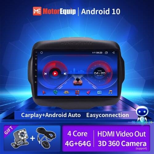 EKIY Autoradio For Jeep Renegade 2014 2015 2016-2018 2din Car Radio Android 10.0 Multimedia Player GPS Navigation Car Video