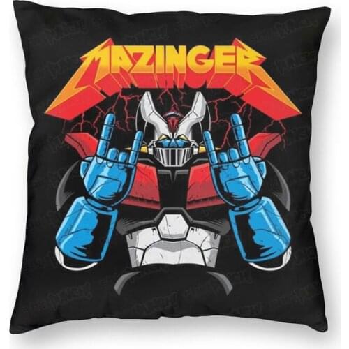 Nordic Style Mazinger Z UFO Robot Anime Throw Pillow Case Home Decorative Grendizer Goldorak Cushion Cover Pillowcover for Sofa