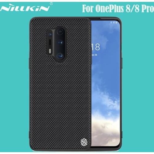 For OnePlus 8 Pro Case OnePlus 8 Cover NILLKIN Textured Nylon Fiber Case Non-slip Light Protector Back Cover For One Plus 8 Pro
