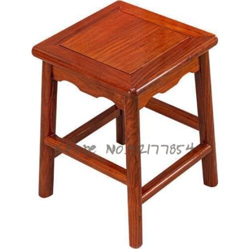Household Small Stool Rosewood Shoe Changing Stool Sofa Coffee Table Stool Creative Chinese Solid Wood Dining Stool