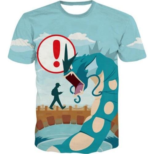 CJLM Cartoon 3D Printed Interesting T-shirts Mens Funny Dragon Monster Graphic Tees Short Sleeve O-neck Summer Tops Dropship 5XL