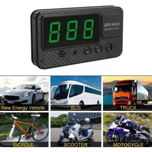 GPS Speedometer 3'' C60s Speed Odometer Mileage Hud Display Kmh Display Altitude Speed Projector Mph Digital Alarm J9E8