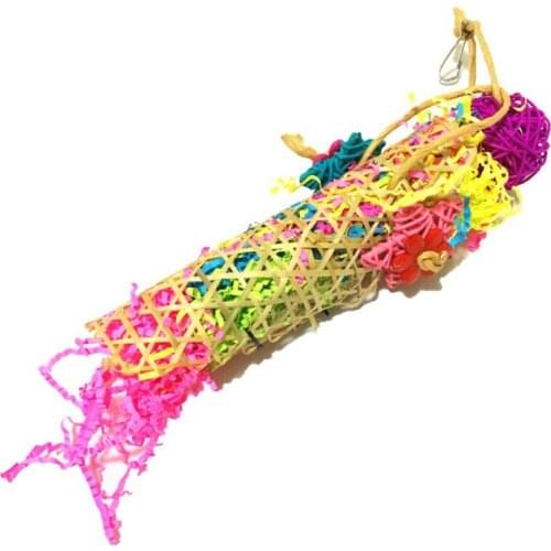 Bird Toy For Parrot Shredder Foraging Assorted Hanging Cage Bird Chewing Rack Toys Pet Molar Pastime Parrot Interactive Toy