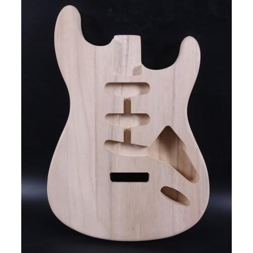 Electric Guitar Body paulownia wood Hand-made Unfinished Fit SSS Style Electric Guitar Project unfinished