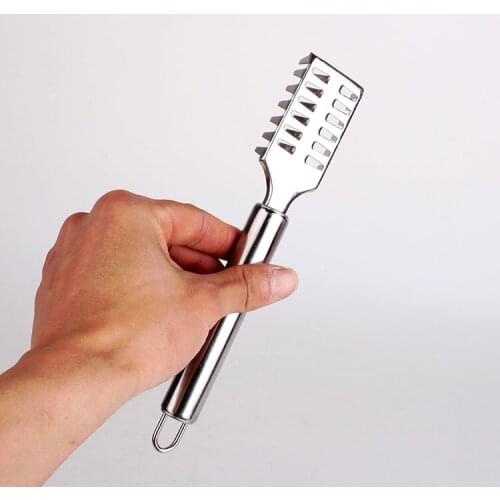 Creative stainless steel fish scale planer multifunctional fish scraper kitchen gadget descaling knife brush