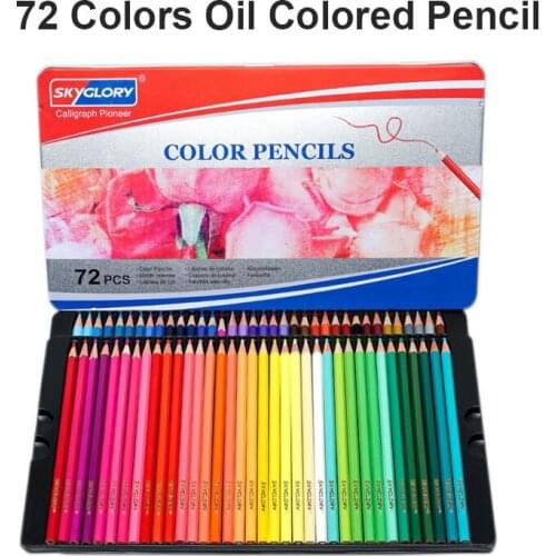 Artist Kids Painting Oil Colored Art Drawing Gift Set Latest Creative Wooden Color Pencil Set Art 72 Coloured Pencil Set