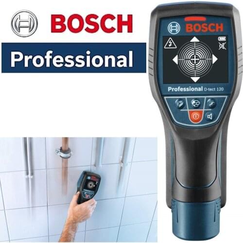 BOSCH D-TECT 120 Professional Digital Wall Floor Scanner Panel Detector Stud Finder Metal, Wood, water pipe Electric Cable Wire