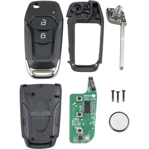 NEW-Car Smart Remote Key 2 Button 433Mhz Fit for Ford Ranger F150 2015 2016 2017 2018 Id49 Pcf7945P Eb3T-15K601-Ba