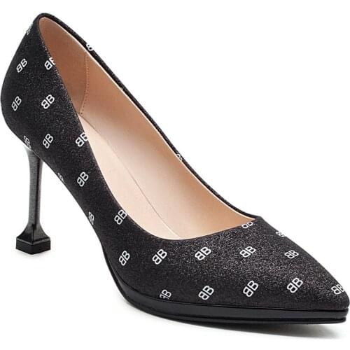 19 years of age season new fashion high heel cat with point size code 33-40 shallow mouth single woman shoes