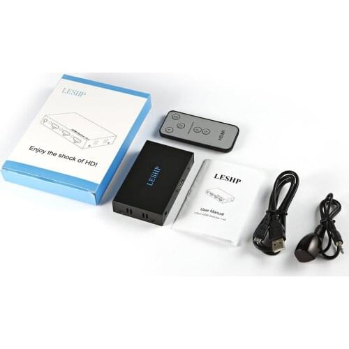 Plug and Play Low Power Consumption 3 Channel 4K HDMI-compatible Switcher 3 in 1 Three Port 1.4V Splitter Box Hub