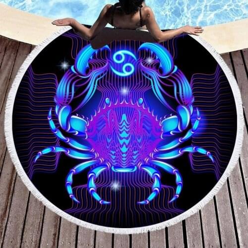 Twelve constellations Sea beach towel Pareo beach Microfiber towel strandlaken spa Large beach towel Towel beach Beach towel spa