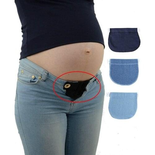 Maternity Waistband Elastic Extender Soft Pants Belt Extension Buckle Button Lengthening Pregnant Women Pregnancy Adjustable