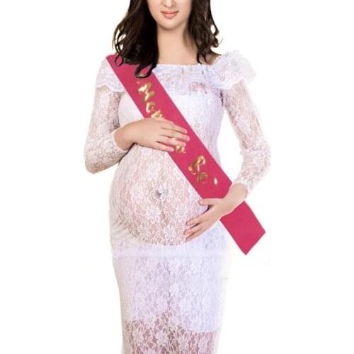 Sash Satin With Gold Glitter Fonts "Mom To Be" For Pregnant Woman Baby Shower Party Supplies Mothers Day Birthday Present