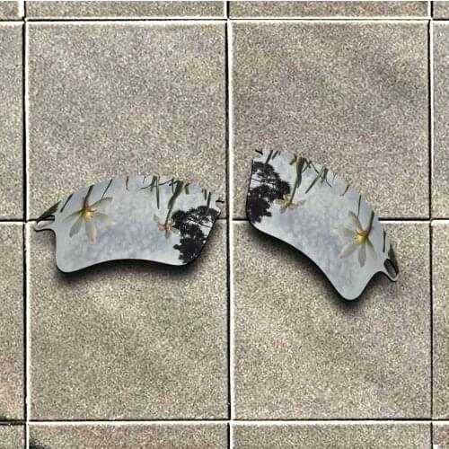 Sliver Titanium Polarized Sunglasses Replacement Lens for-Oakley Fast Jacket XL Frame 100% UV Protection Good Fitness