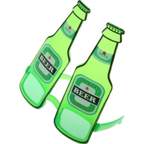Funny Joke Party Beer Glasses Goggles Hen Stage Novelty Fun Fancy Dress Costume Hawaii Beach Beer Bottle Glasses Party Favors