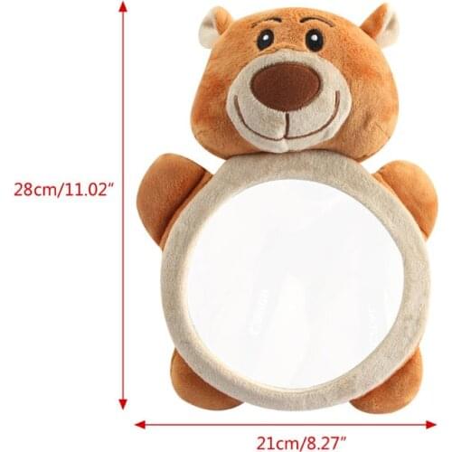 28EC Baby Rear Facing Mirrors Safety Car Back Seat Baby Easy View Mirror Adjustable Useful Cute Infant Monitor for Kids Toddler