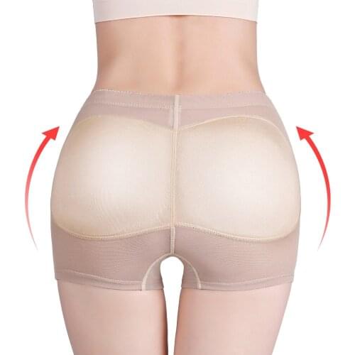 Women Body Shaper Padded Butt Lifter Panty Butt Hip Enhancer Fake Buttocks Seamless Underwear Push Up Plus Size Shapewear