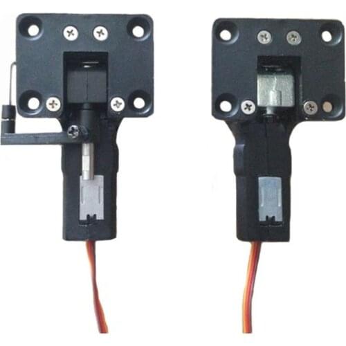 1pcs 25g Electronic Retractable Landing Gear Metal Worm Steering Seat 54.4x32x20.76mm Front Wheel Steer for RC Model Airplane