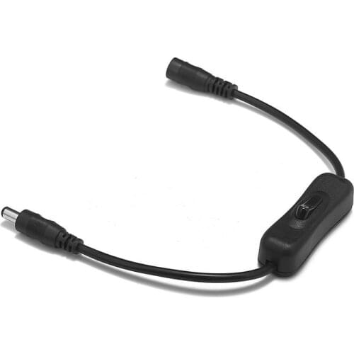 150pcs 5.5 x 2.1mm DC Switch Power Extension Cable 5V 12V Jack Plug Copper Wires For CCTV Camera LED Strip Light AC Adapter