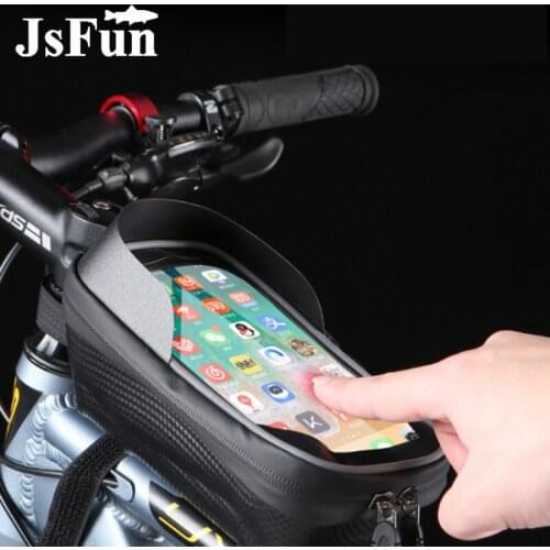 20*11*12cm Cycling Bag Mobile Phone Touch Screen Bag Waterproof Navigatio Bicycle Front Beam Bag Road Saddle Bag Outdoor Product