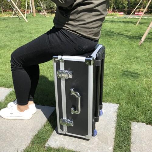 20-inch pull-rod toolbox Hardware tool Aluminum alloy box Photography equipment Shock-proof and moisture-proof protection case