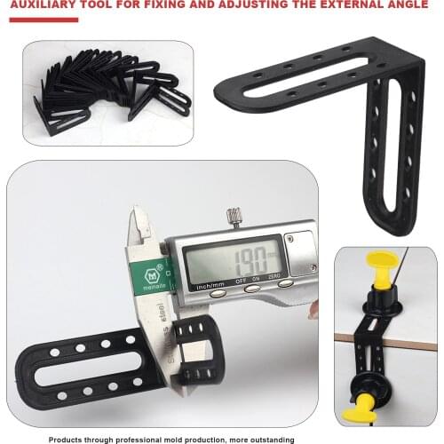 25/50pcAngle Leveling 90 Degree Tool Calibration Ceramic Tile Professional Plastic Tile Leveler Gasket Positioning External Tool