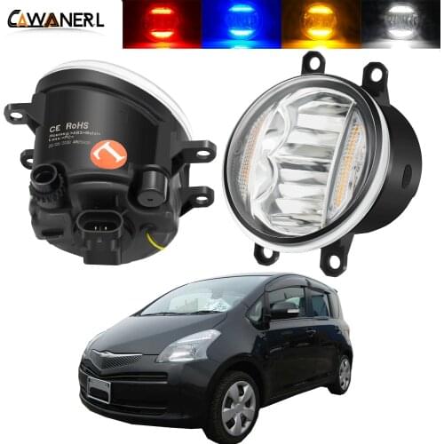 2in1 Function Fog Light + Daytime Running Lamp For Toyota Ractis MPV 2007 2008 2009 Car 30W LED Fog Light Assembly DRL H11 12V