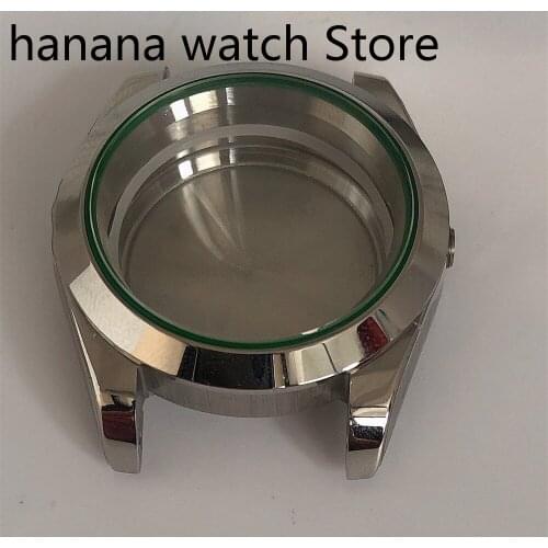 40mm flat sapphire glass automatic Watch Case fit for ETA 2836 8215 MOVEMENT