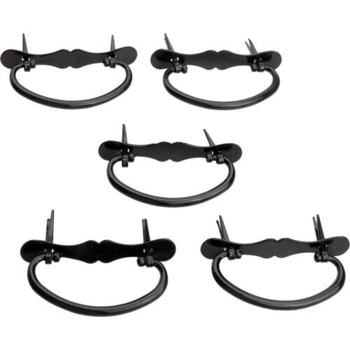 5Pcs 57mm Vintage Handles Retro Iron Kitchen Drawer Cabinet Door Handle and Knobs Antique Wooden Box Cupboard Pull Handles