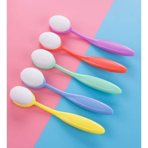 5 Pcs Colorful Craft Ink Blending Brushes Broad Crafter Color Coded Handles for Scrapbooking Paper Card Making Decorative