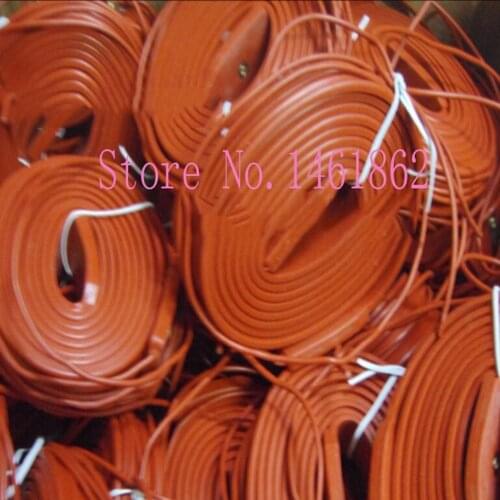 50mmx5M 750W 220V Silicone Heater , Flexible Heating Element Silicon rubber waterproof cable heating pipeline heater band