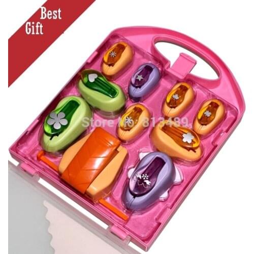 Free Ship Best Gift for Kids Craft Punches Labor Saving model New craft paper punches scrapbooking hole punchers