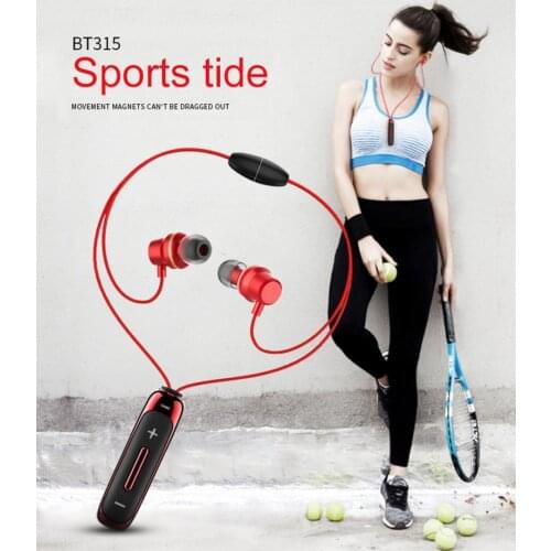 BT315 Bluetooth Earphone In-ear Wireless Earphones With Microphone Bass Sport Magnetic Headphones In Ear Earbuds