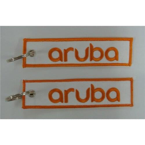 Aruba Embroidered Keychain with Customized Embroidered Logo, Accept Any Color and Size