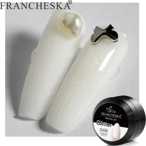 Fast Nail Phototherapy Removable UV Adhesive FRANCHESKA Nail Extension Gel Painless Glitter Paper Holder