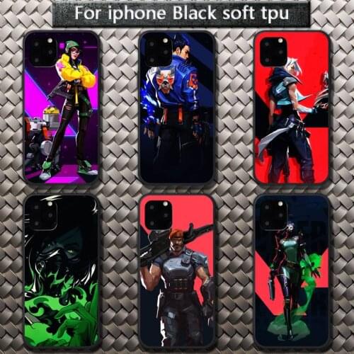 Hot shooter game Valorant Phone Case for iPhone 8 7 6 6S Plus X 5S SE 2020 XR 11 12 Pro mini pro XS MAX