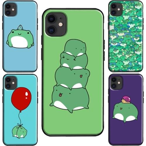 Cartoon Frog Case For iPhone XR X XS Max SE 2020 6S 8 7 Plus Coque For iPhone 11 12 Pro Max mini Cover