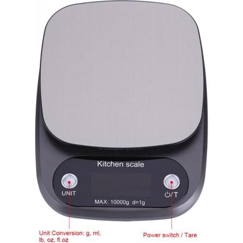 10kg/1g Digital Kitchen Scale Food LCD digital display Electronic Weighing Scale With low battery and over-load indication